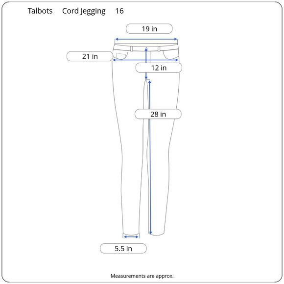 Talbots Womens Corduroy Jegging Pant Black Stretch High Rise Ankle Skinny Sz 16 - Picture 3 of 11